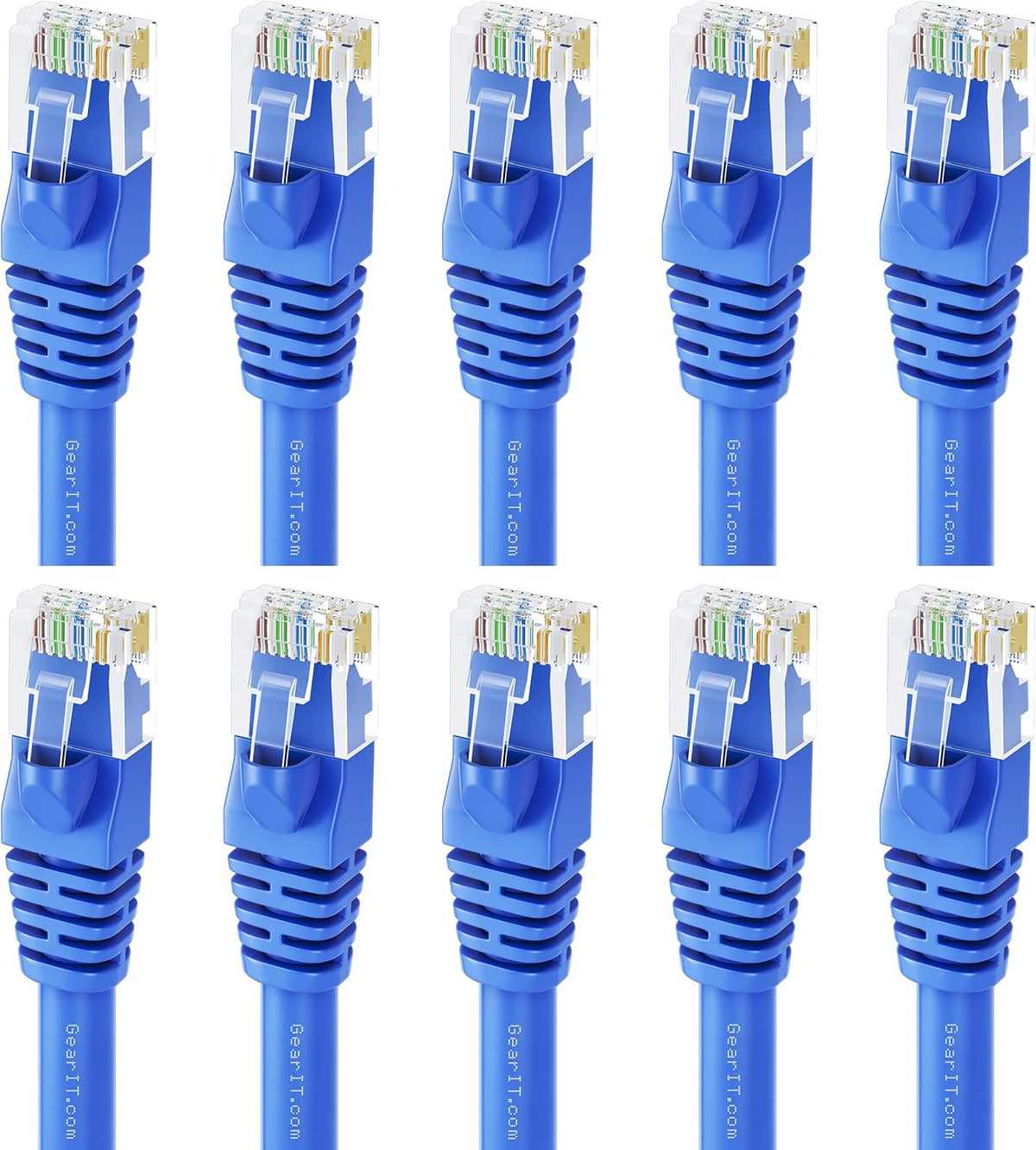 Cat 6 Ethernet Cable 5 ft 24-Pack Blue Z465