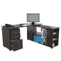 L Shaped Computer Work Station V87446