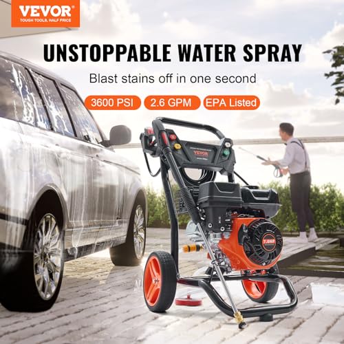 Gas Powered Pressure Washer 3400 PSI 2.6 GPM X6286