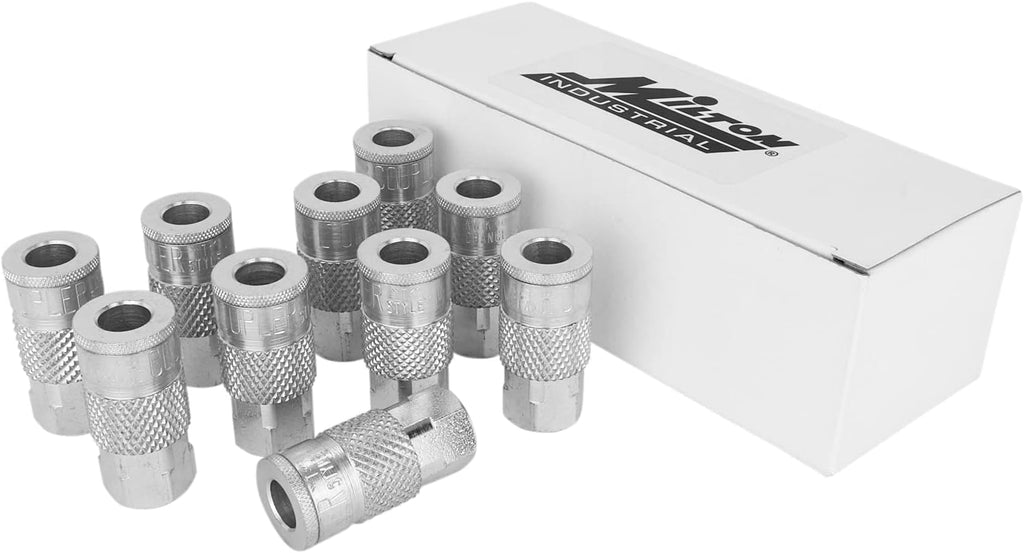 1/4" FNPT Steel Quick-Connect Coupler, Box of 10 V4141