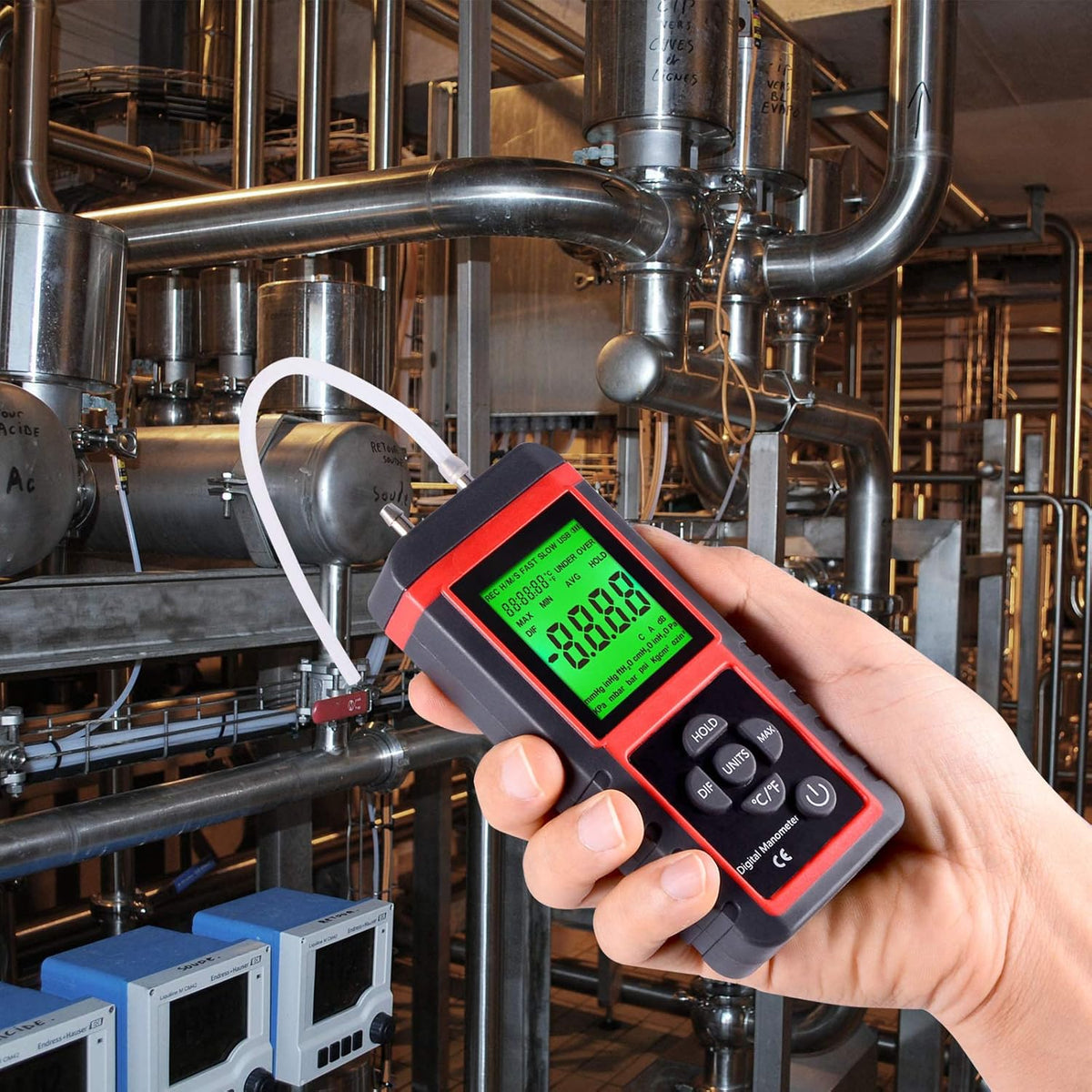 Digital Air Pressure Meter Differential Pressure Gauge R981723