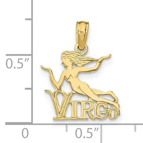 10K Yellow Gold Virgo Charm A7502
