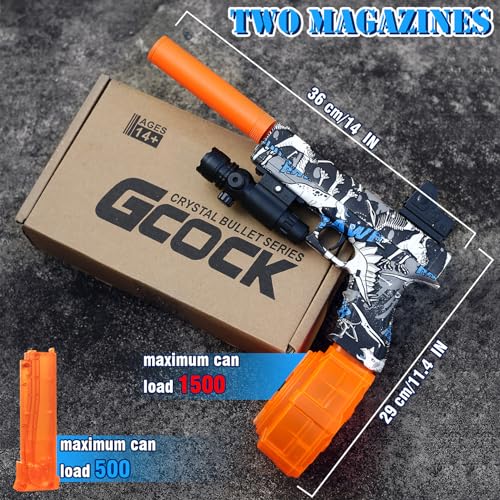 Automatic Electric Gel Ball Blaster with Drum and Goggles S91459