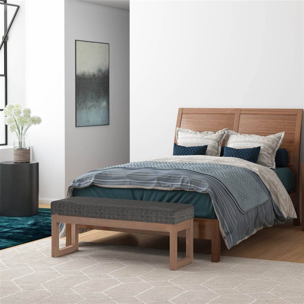 Gray Ottoman Bench V133003