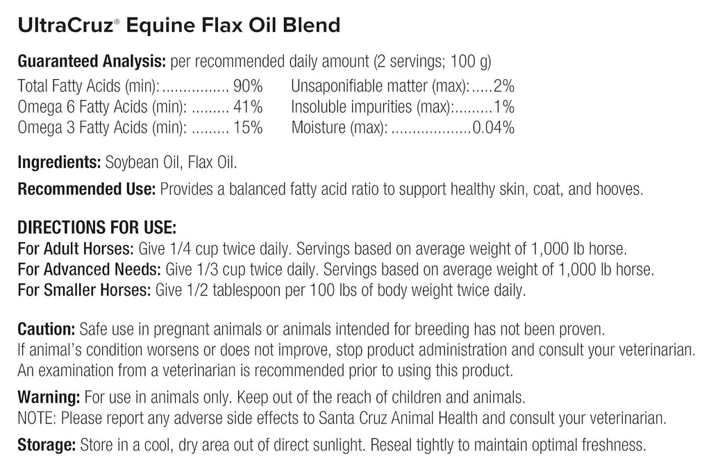 Flax Oil Blend Supplement, 4 x 1 Gallon P768