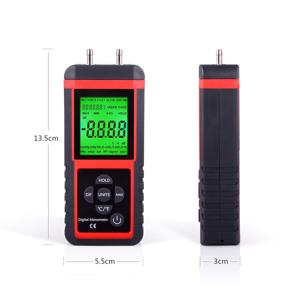 Digital Air Pressure Meter Differential Pressure Gauge R981723