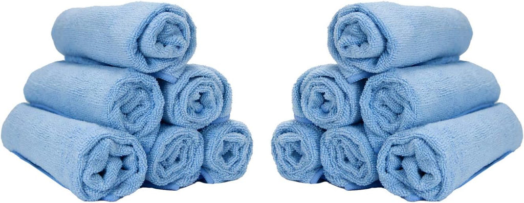 Microfiber Hand Towels 15x24 Blue G79508
