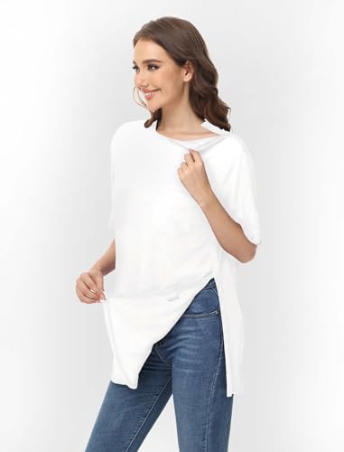 Unisex Snap Post Shoulder Surgery Shirt Adaptive Clothing T263