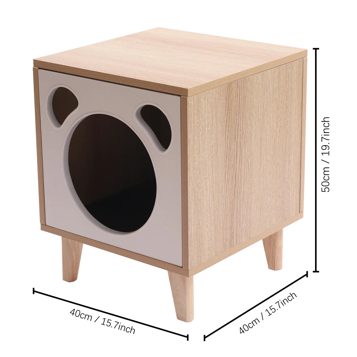 Cat House Nightstand with Hole E9836