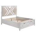 White Wood King Bed A733