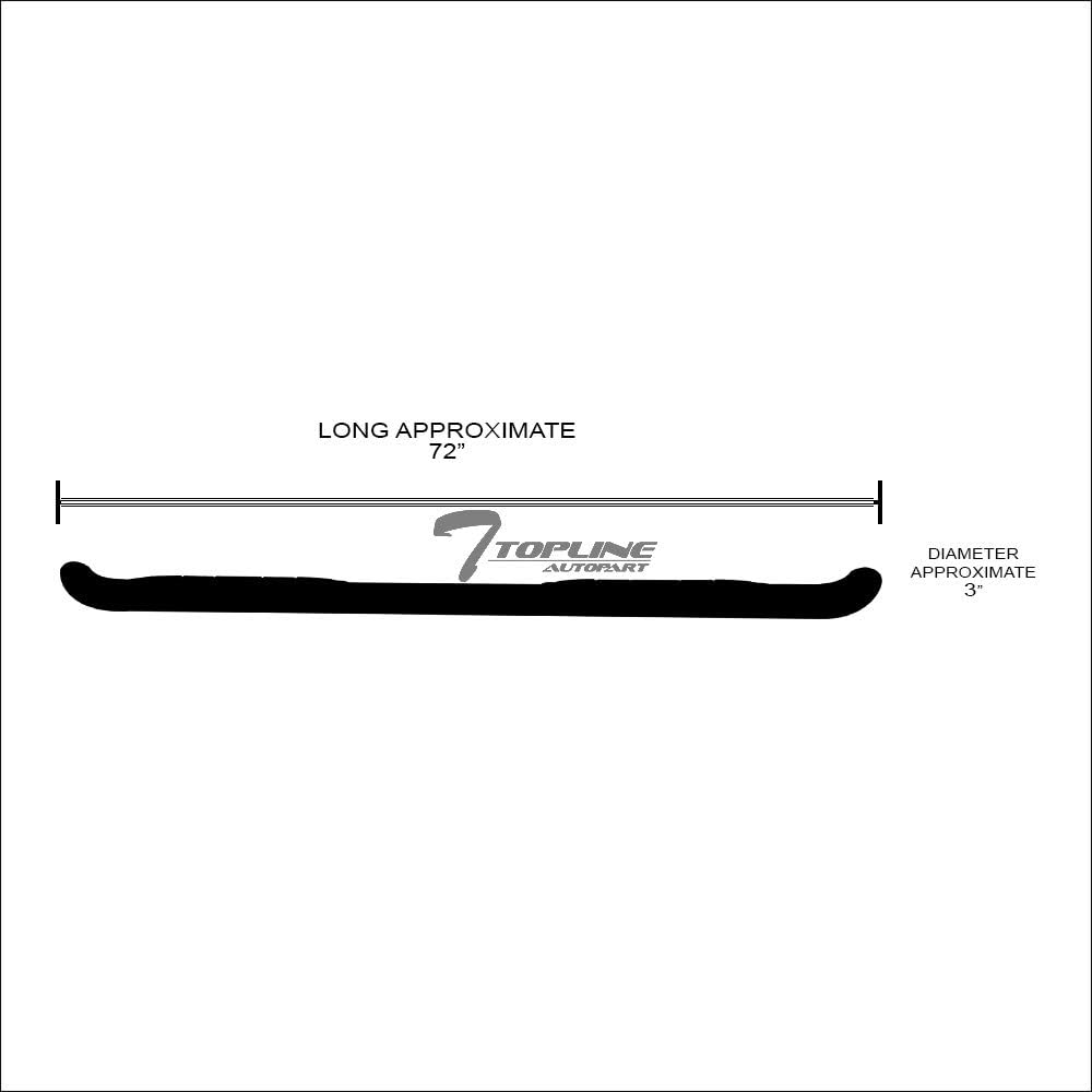 Black Steel Side Step Nerf Bars Q81462