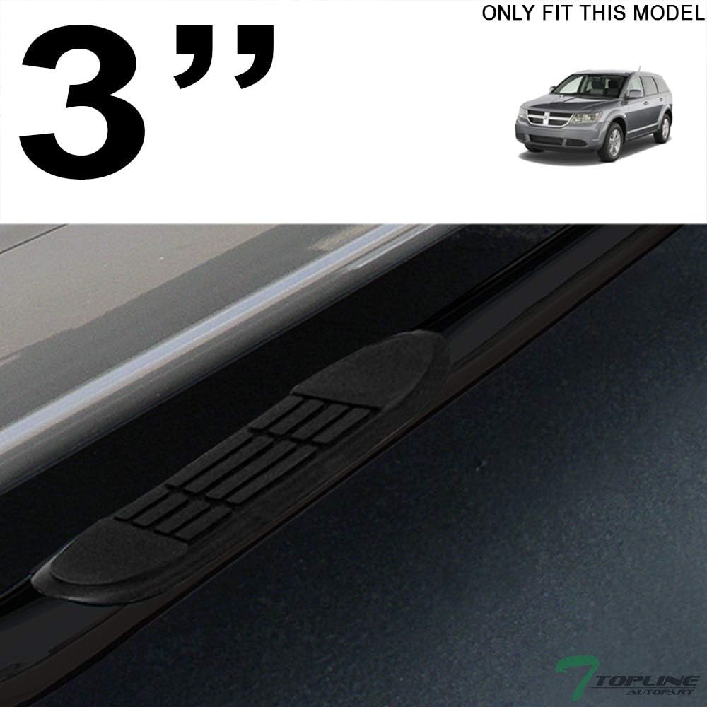 Black Steel Side Step Nerf Bars Q81462