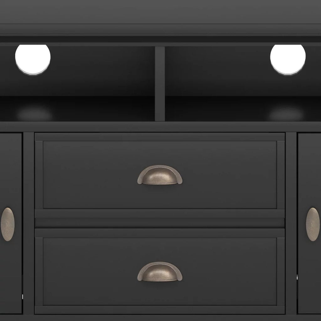 Black Wood 72 inch TV Media Stand C70715