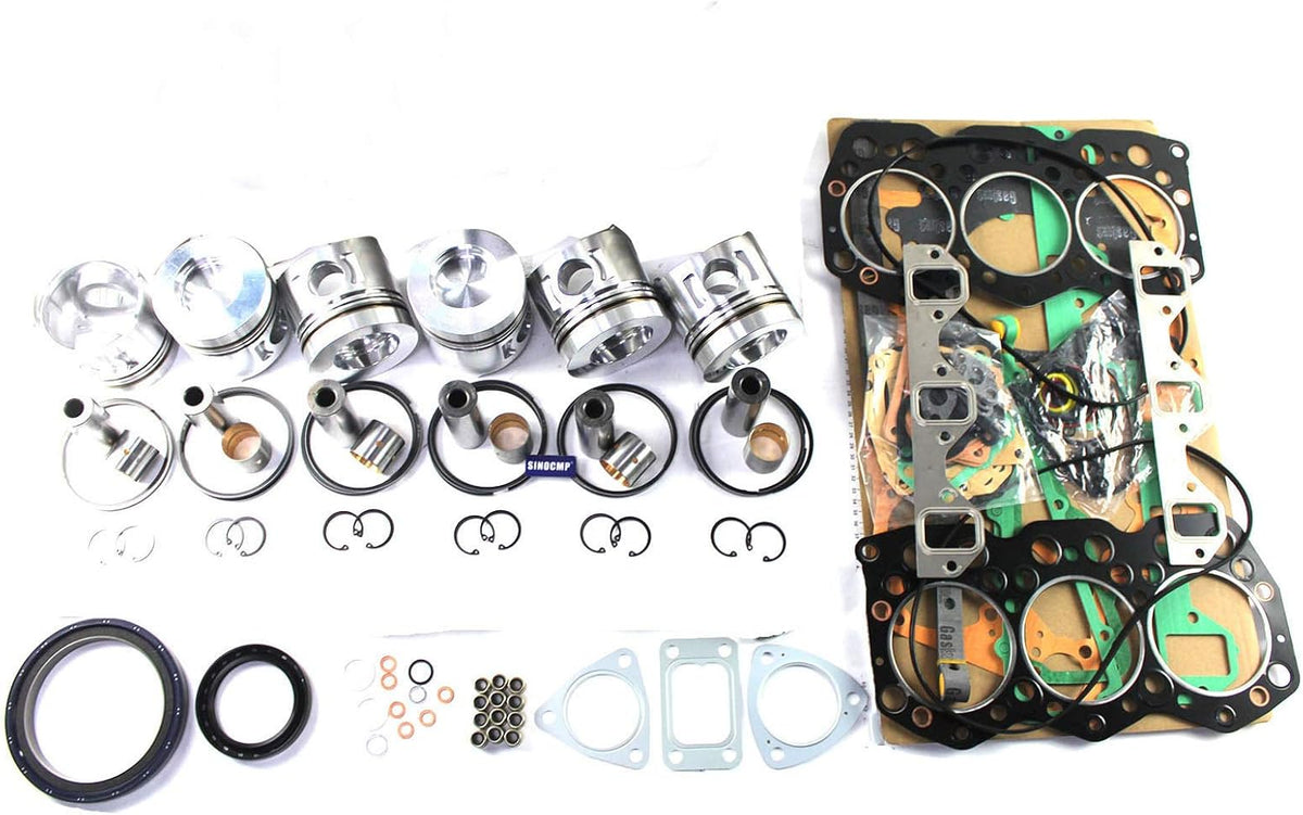 Engine Rebuild Kit Gasket Kit for Mitsubishi S6K S6KT Excavator Y4382