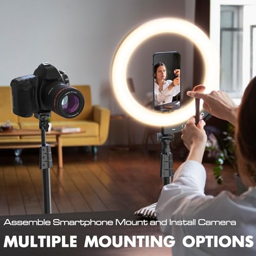 12'' Selfie Ring Light with 62'' Tripod Stand J5283