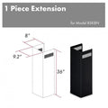 36 in. Chimney Extension in Black Stainless O3102