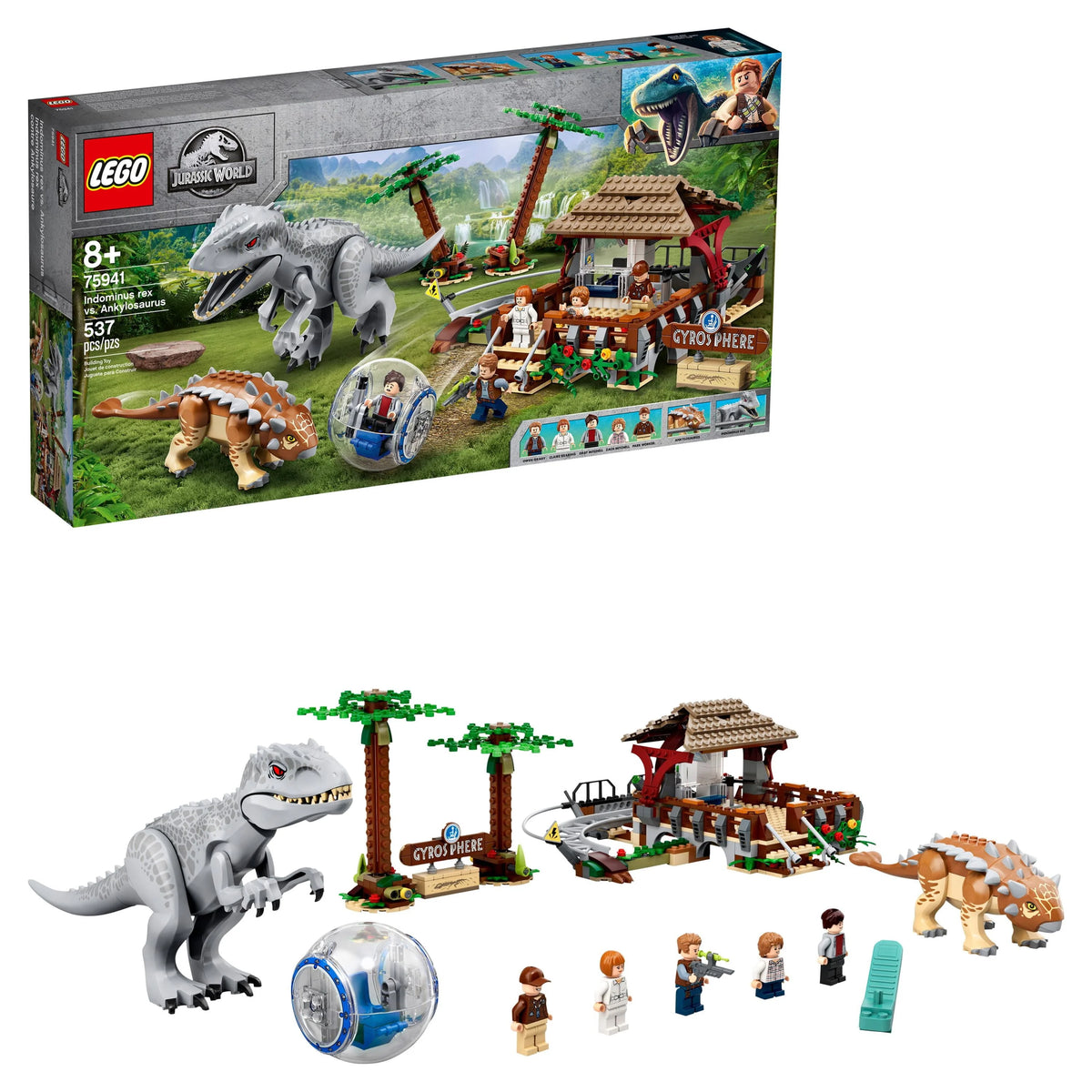 Jurassic World Indominus rex vs. Ankylosaurus Toy Building Kit (537 Pieces) U4784