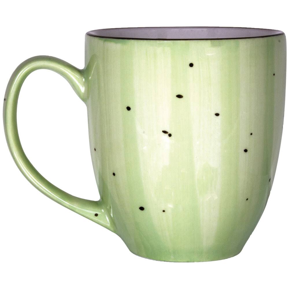 15 oz. Lime Porcelain Bistro Mug - 12/Case W172