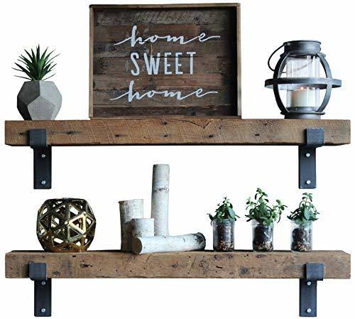 Reclaimed Wood Shelves Set of Two S846