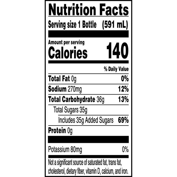 20 oz Sports Drink, Quantity of 24 F8637