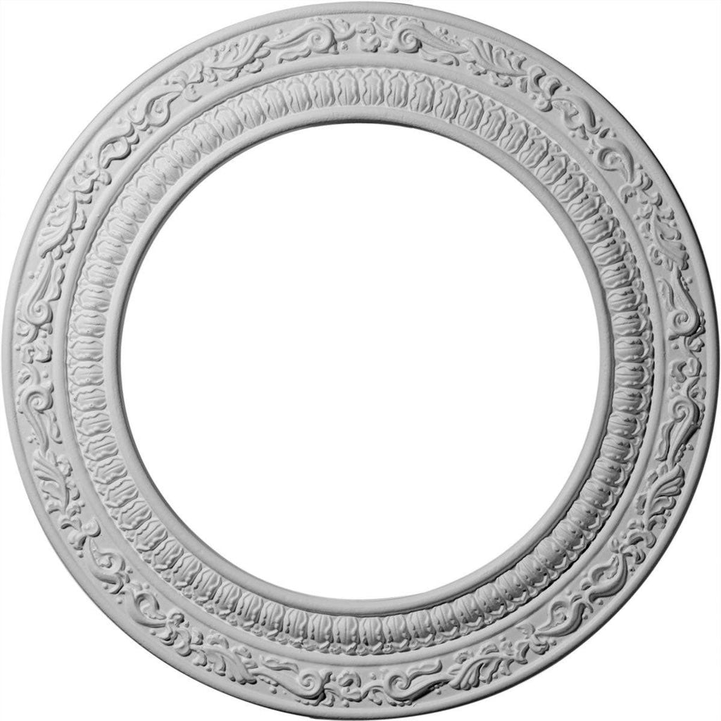 Hand-Painted Jet Black Ceiling Medallion T507