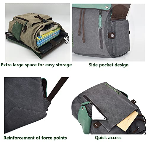 3D Print Canvas Backpack U1093