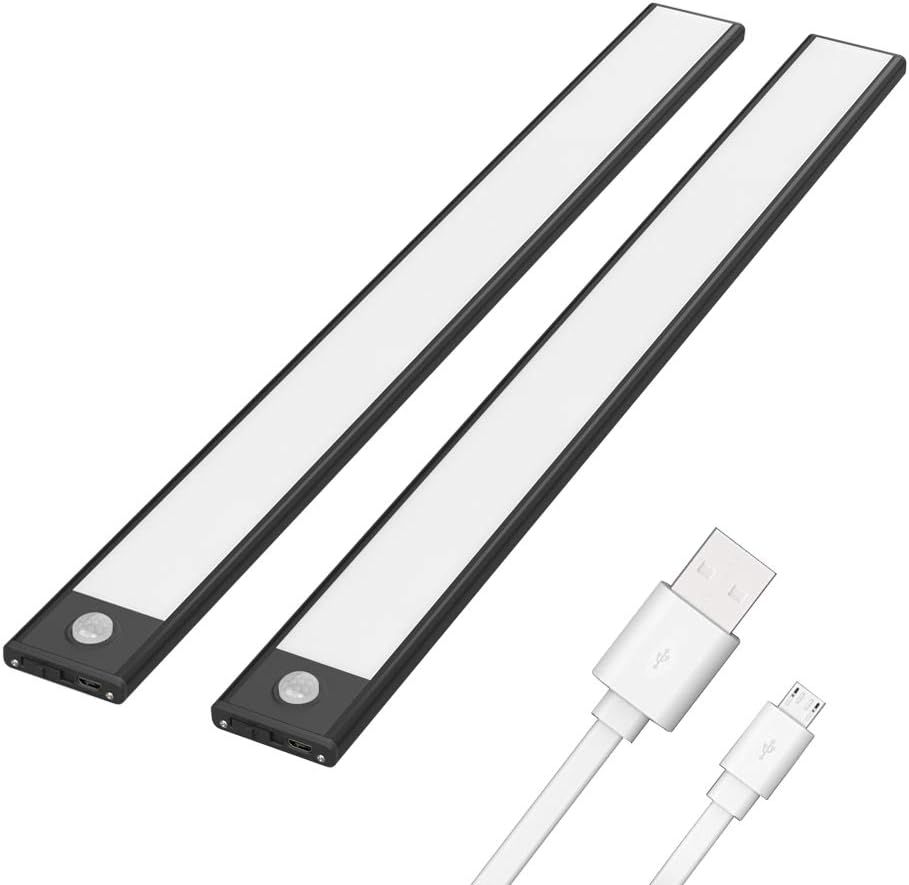 3 Pack Rechargeable Motion Sensor LED Under Cabinet Lights J36293