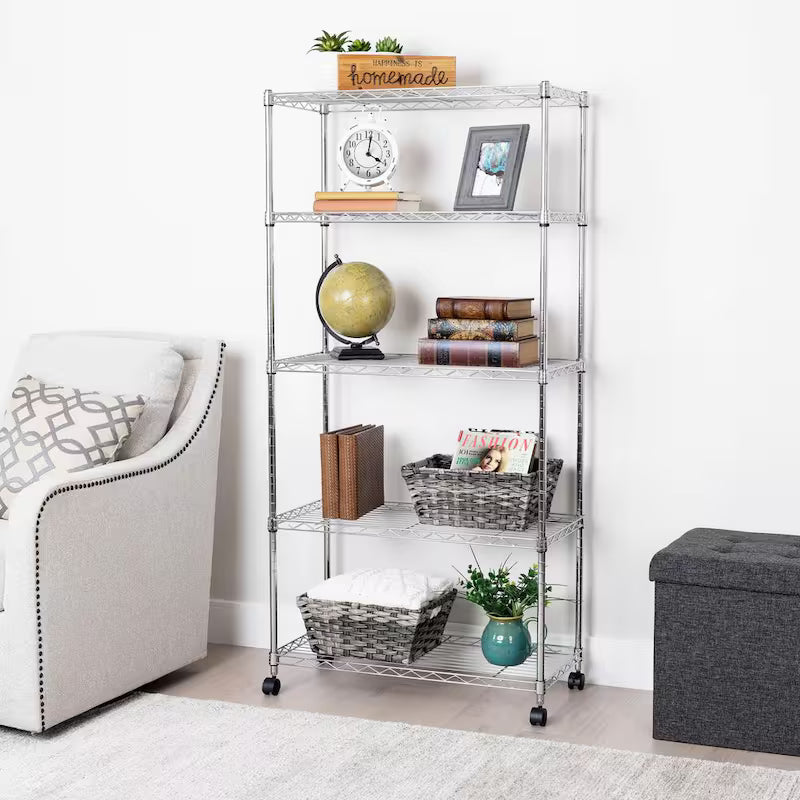 5-Tier Steel Wire Shelving System W3615