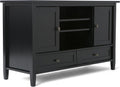 47 inch Wide Rustic Natural Aged Brown Solid Wood TV Media Stand S42619
