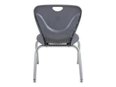 Gray Contour Swivel Glide Chair 4-Pack D435