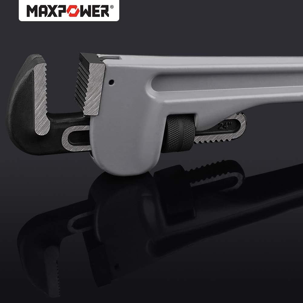 24 inch Aluminum Straight Pipe Wrench Pack of 2 V547