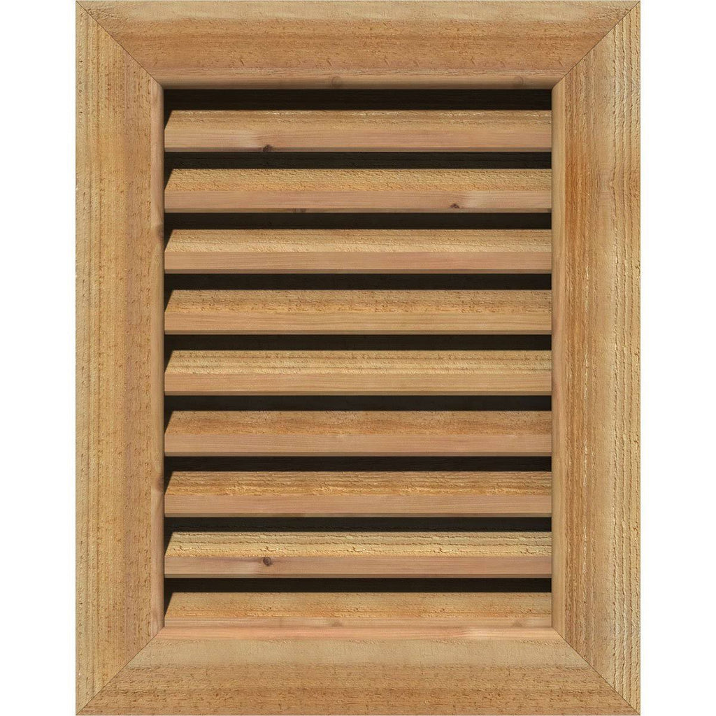 Unfinished Rough Sawn Western Red Cedar Vertical Gable Vent S960