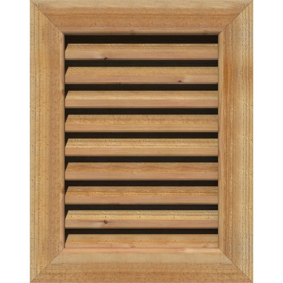 Unfinished Rough Sawn Western Red Cedar Vertical Gable Vent S960