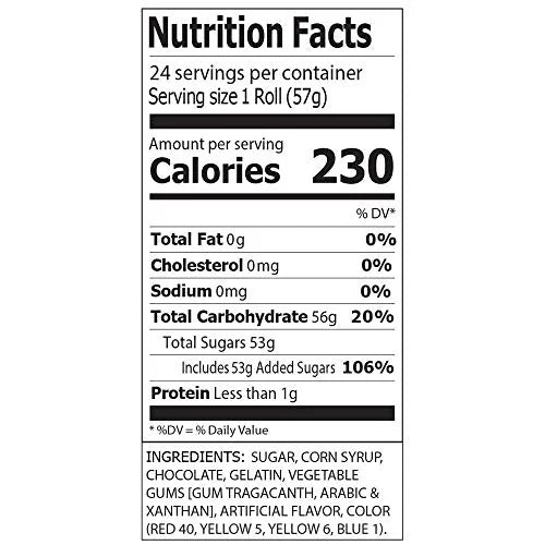 Chocolate Wafers Display Pack, 2-Ounce Rolls (Pack of 24) W478