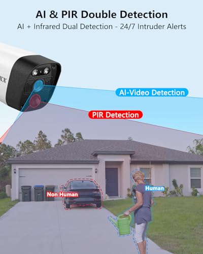 Outdoor Wireless Security Camera System 5.5MP Wi-Fi Video Surveillance DVR System A303