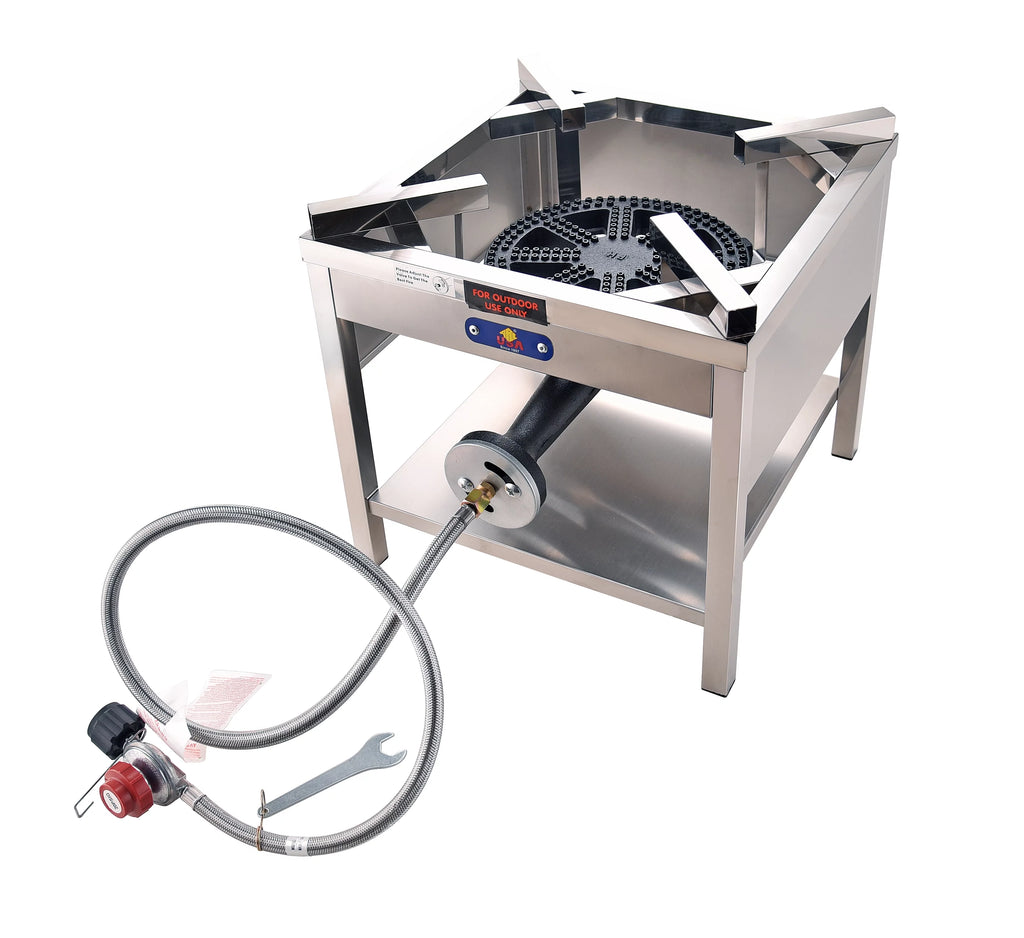 Stainless Steel Propane Burner Outdoor Cooker Stove 200,000 BTU I6027