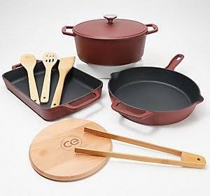 Red Cast Iron 4-pc Cookware Set F330339