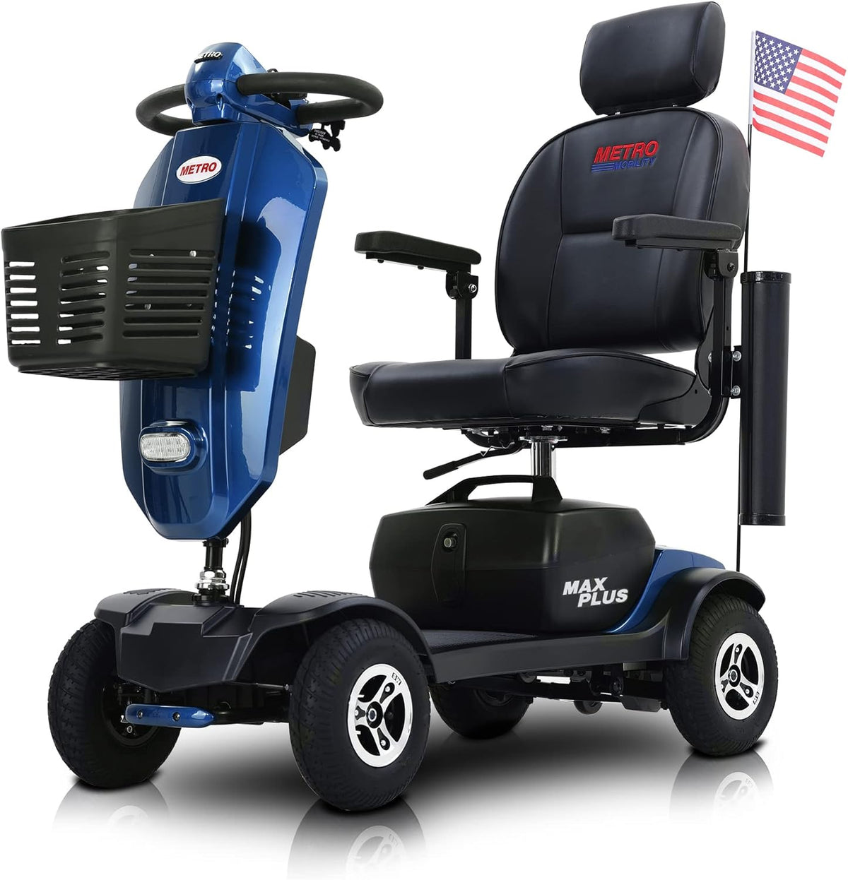 4 Wheel Folding Mobility Scooter 300lbs Max Weight X49805