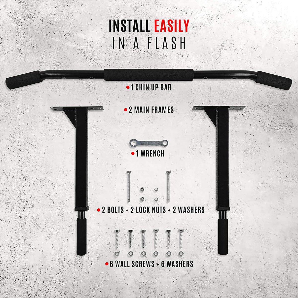 Wall Mount Chin Up Bar T747514
