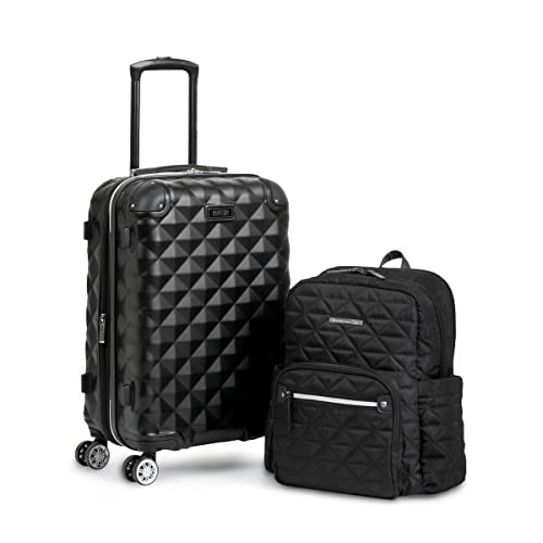 Black 20-Inch Hardside Expandable Spinner Luggage P63217