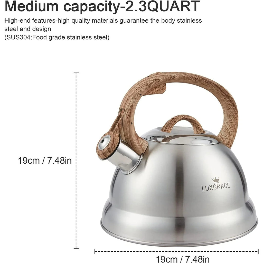 2.3 Qt Stainless Steel Whistling Tea Kettle F205