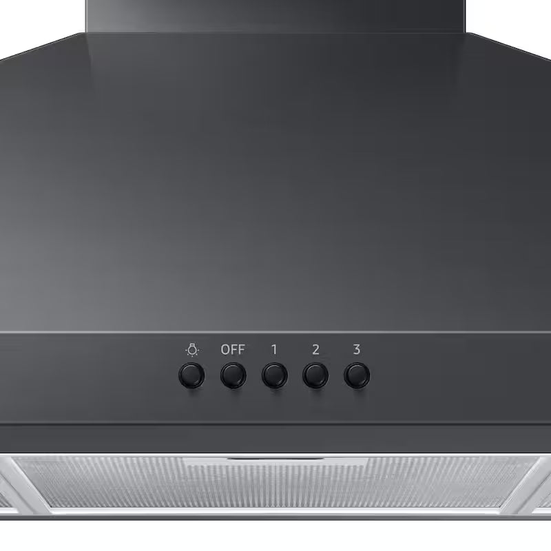 36 in. Wall Mount Range Hood Black Stainless M5605