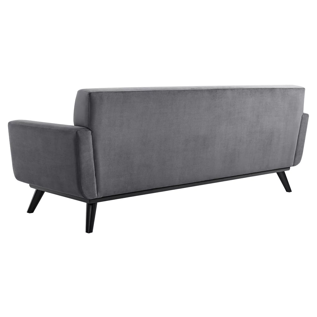 Grey Velvet Sofa Q55605