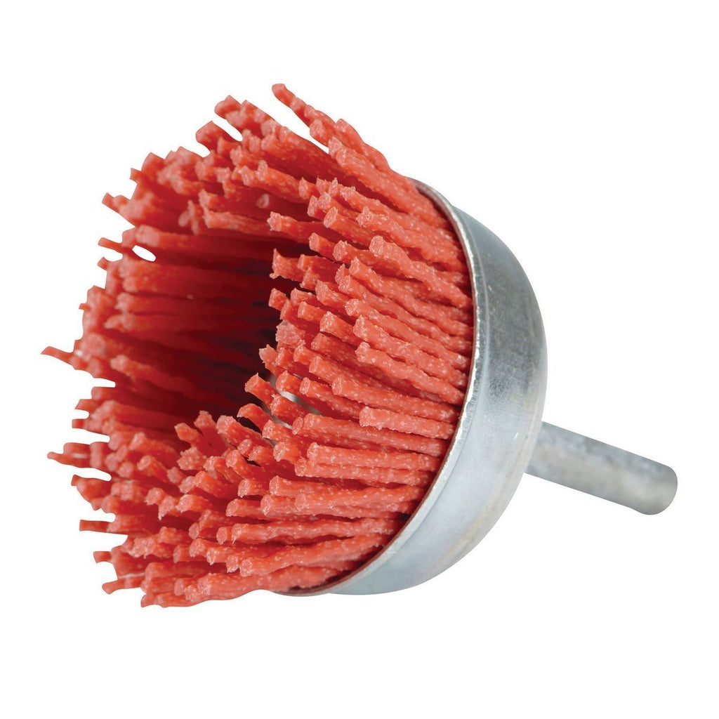 2 in. 80 Grit Nylon Abrasive Cup Wheel with 1/4 in. Shank C248828