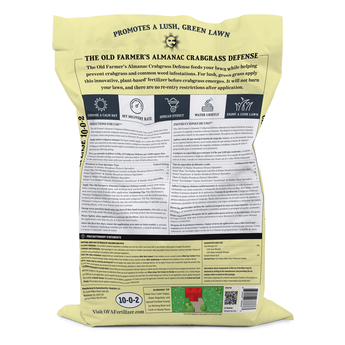 10-0-2 Granular Fertilizer 15 lbs M890