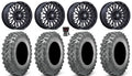 15" Black Wheels and Tires U81487