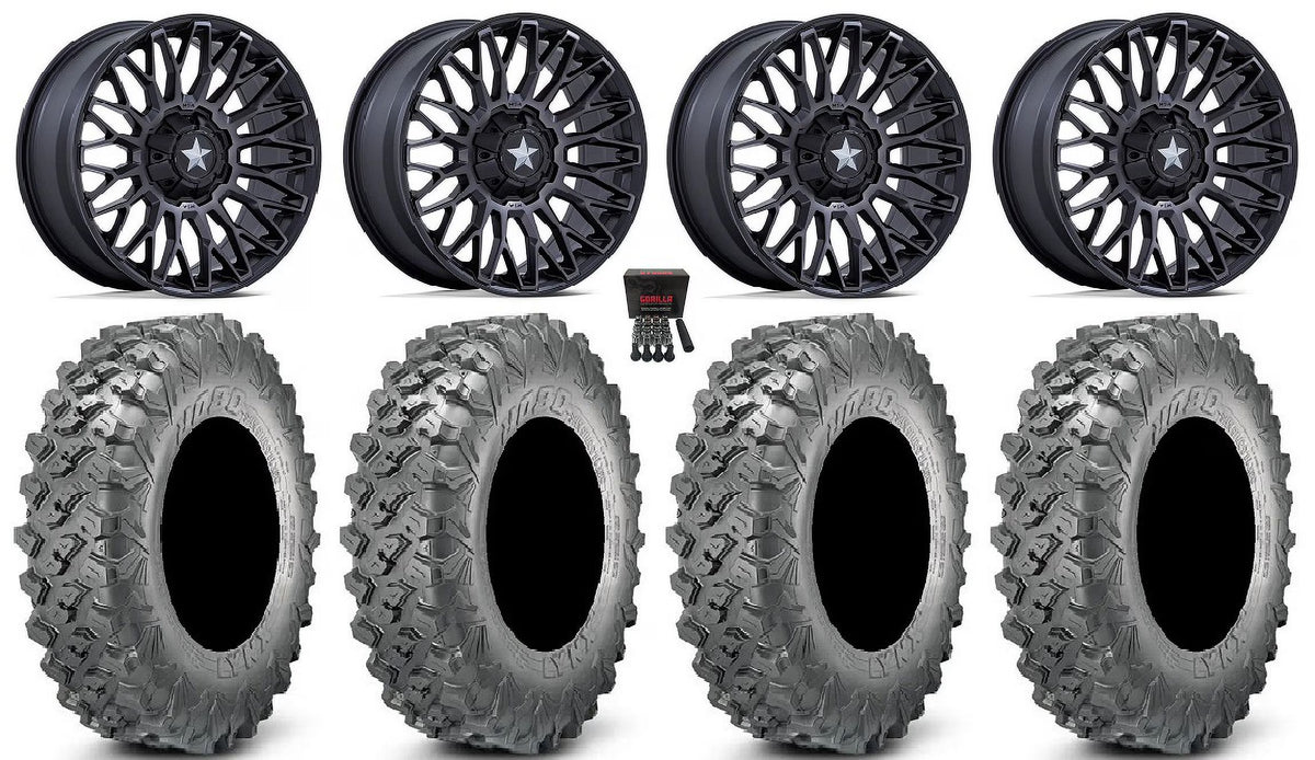 15" Black Wheels and Tires U81487