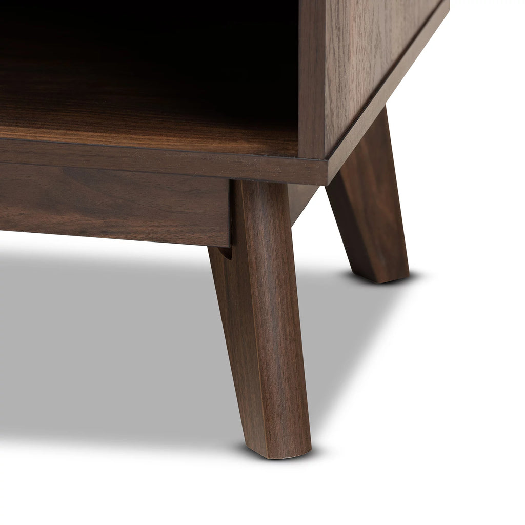Walnut Brown Wood TV Stand N413429