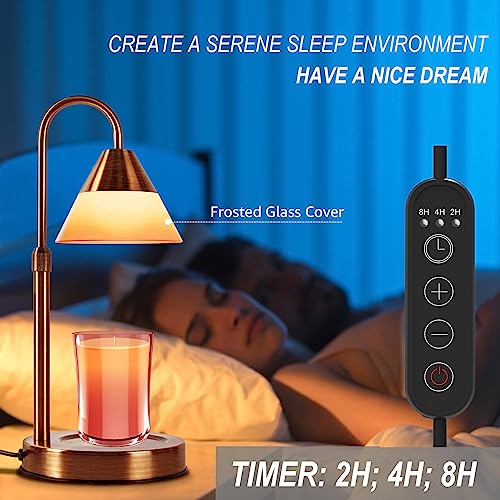 Rose Gold Electric Candle Warmer Lamp with Timer S6757