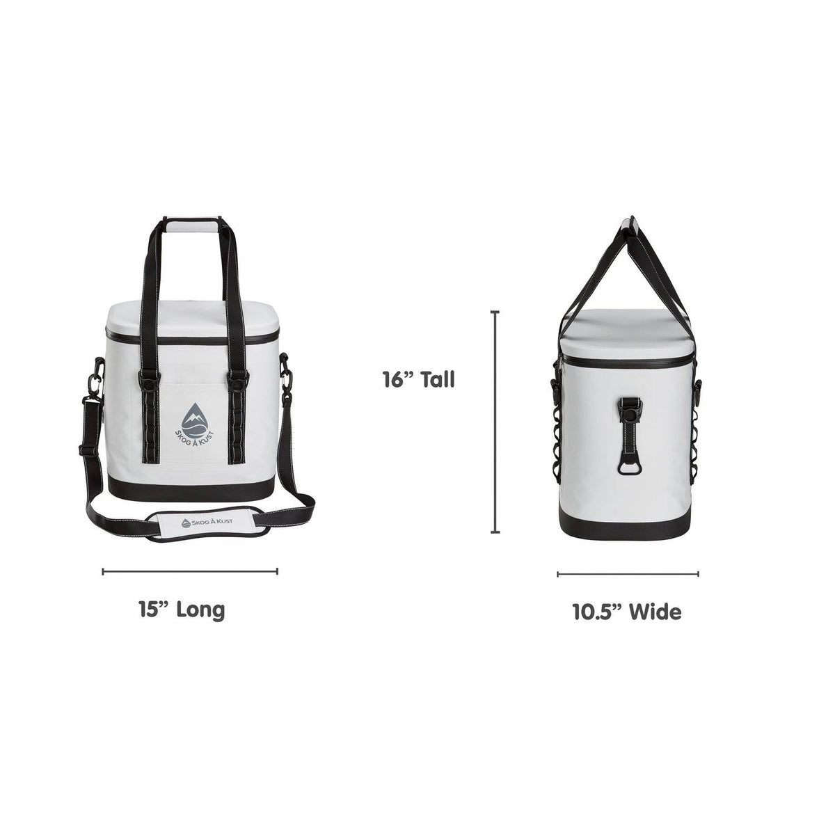 Airtight & Leakproof Soft Cooler Bag Flip 6 Can Dark Grey Z618541
